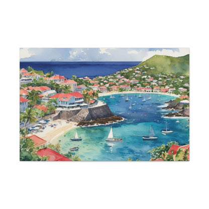 St. Barts Coastal Vibe, Canvas Painting, 9 of many