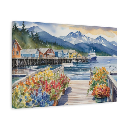 Alaska Coastal Vibe, Canvas Painting, 2 of many