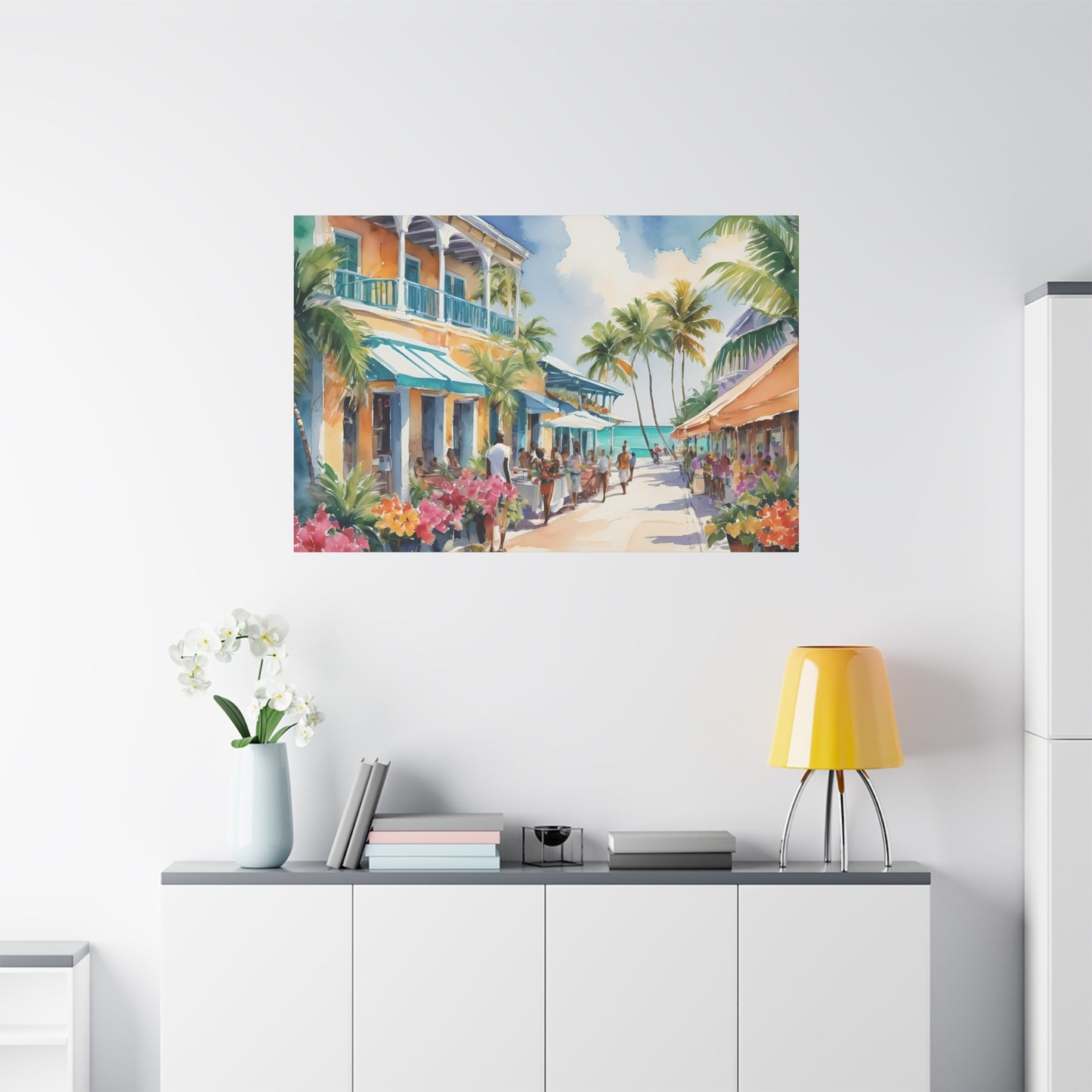 A Caribbean Vibe, Watercolor Painting, 6 of many