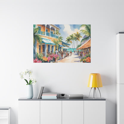 A Caribbean Vibe, Watercolor Painting, 6 of many