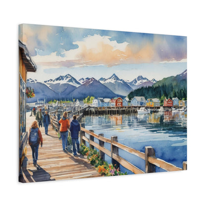 Alaska Coastal Vibe, Canvas Painting, 4 of many