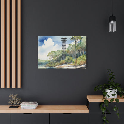 Park Tower Vibe, Watercolor Canvas Painting, 2 of many