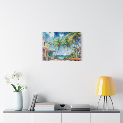 Key West Vibe, Coastal Canvas Painting, 5 of many