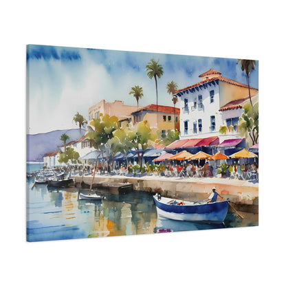 Santa Barbara Waterfront, California Painting, 10 of many