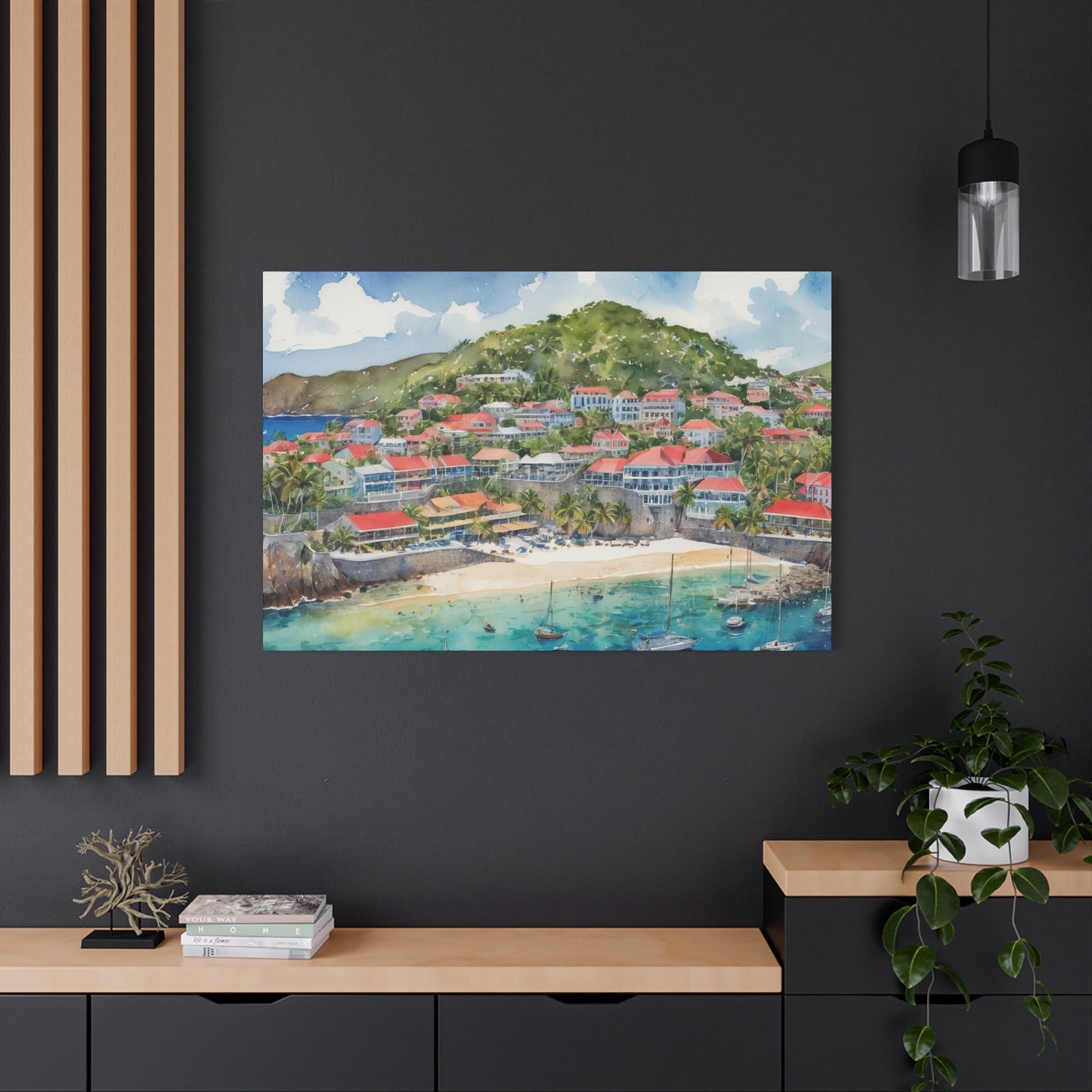 St. Barts Coastal Vibe, Canvas Painting, 7 of many