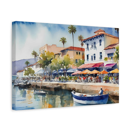 Santa Barbara Waterfront, California Painting, 10 of many