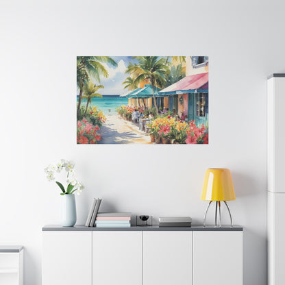 A Caribbean Vibe, Watercolor Painting, 4 of many