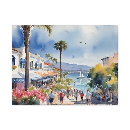 Santa Barbara Waterfront, California Painting, 9 of many