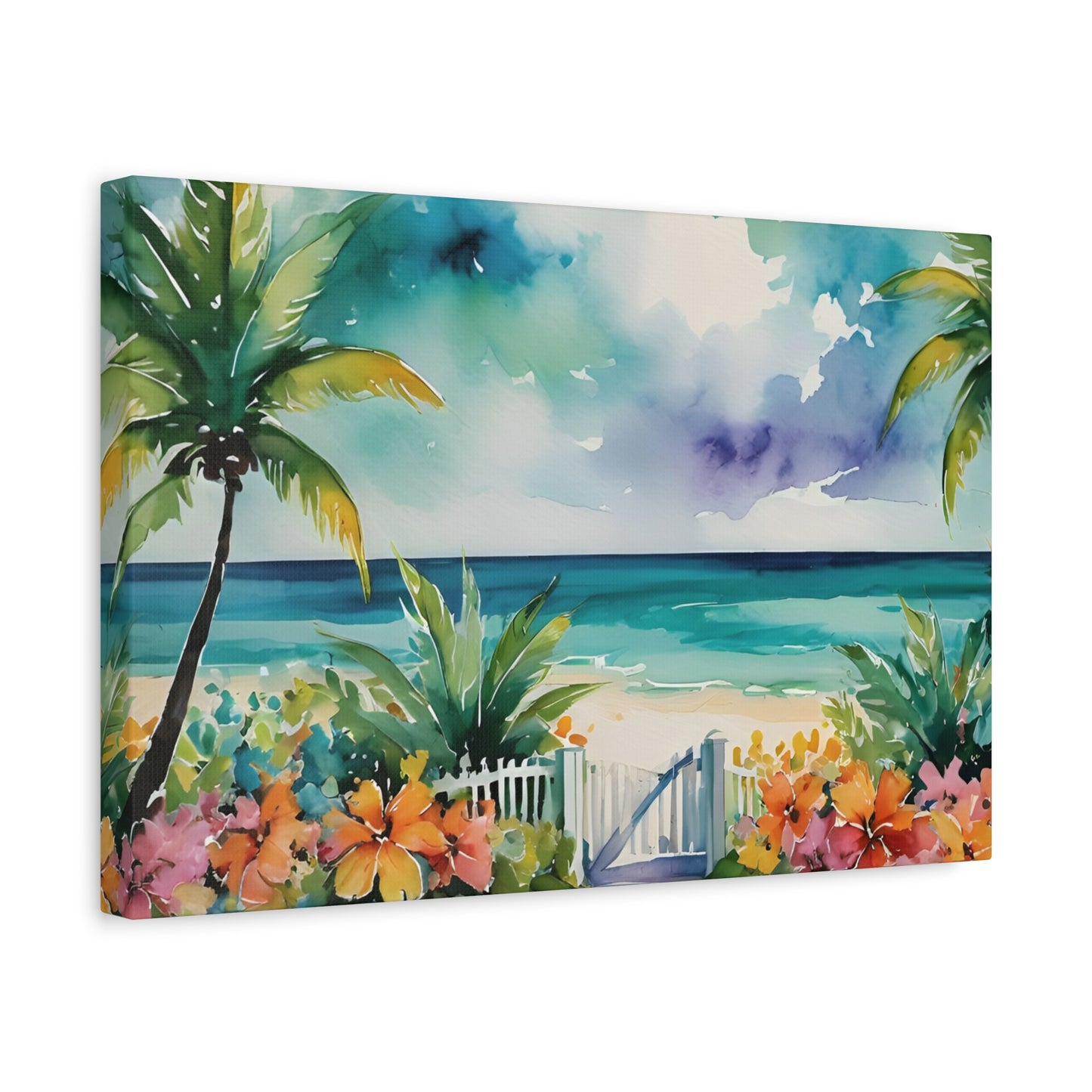 Key West Ocean Gate, Key West Watercolor Painting, 8 of many