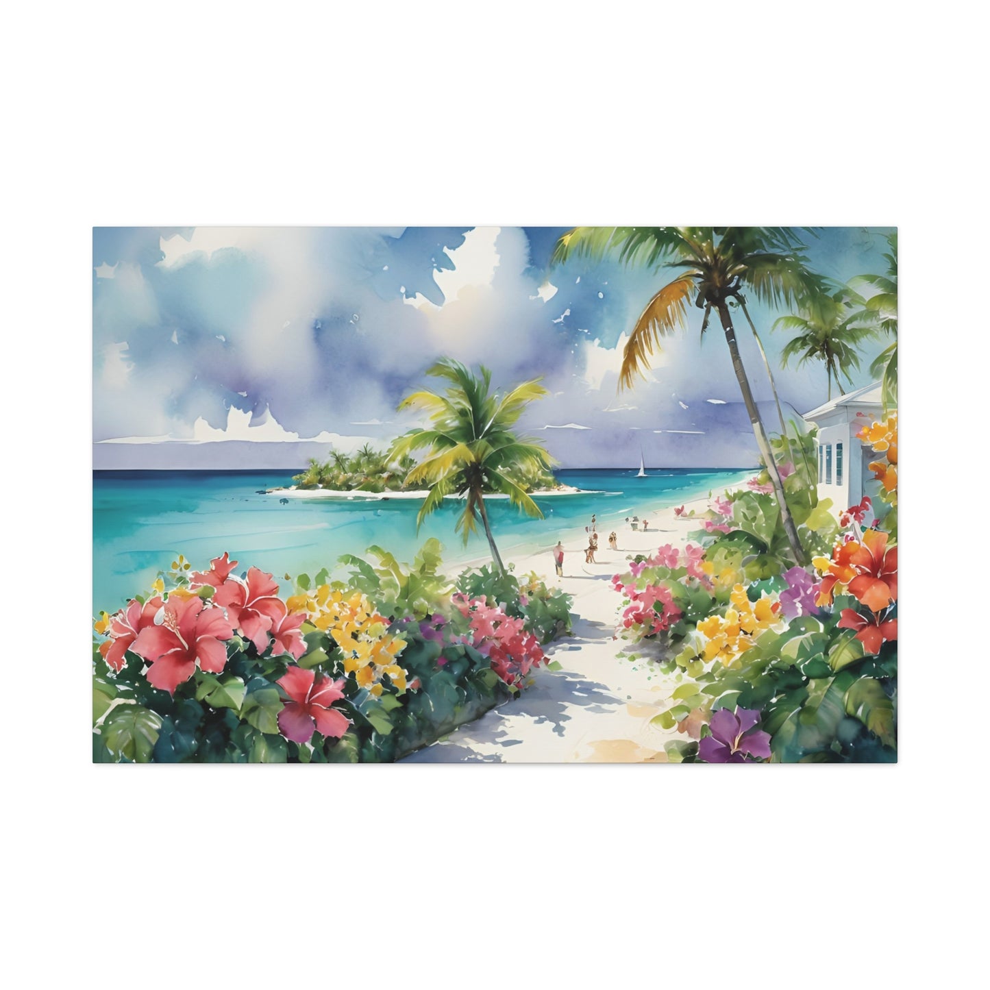 A Caribbean Vibe, Watercolor Painting, 2 of many