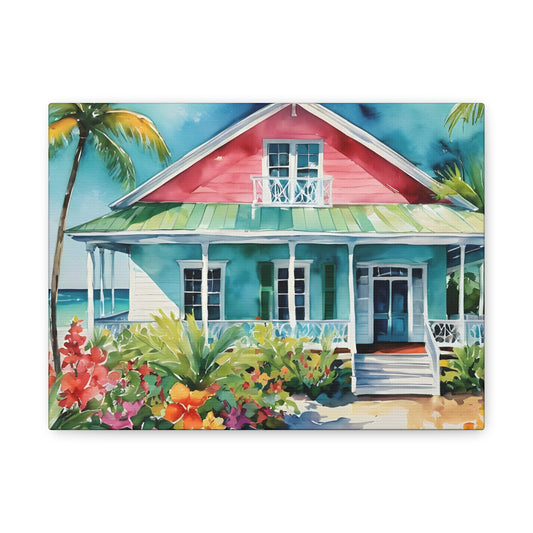 Key West Cottage, Key West Watercolor Painting, 5 of many