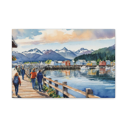 Alaska Coastal Vibe, Canvas Painting, 4 of many