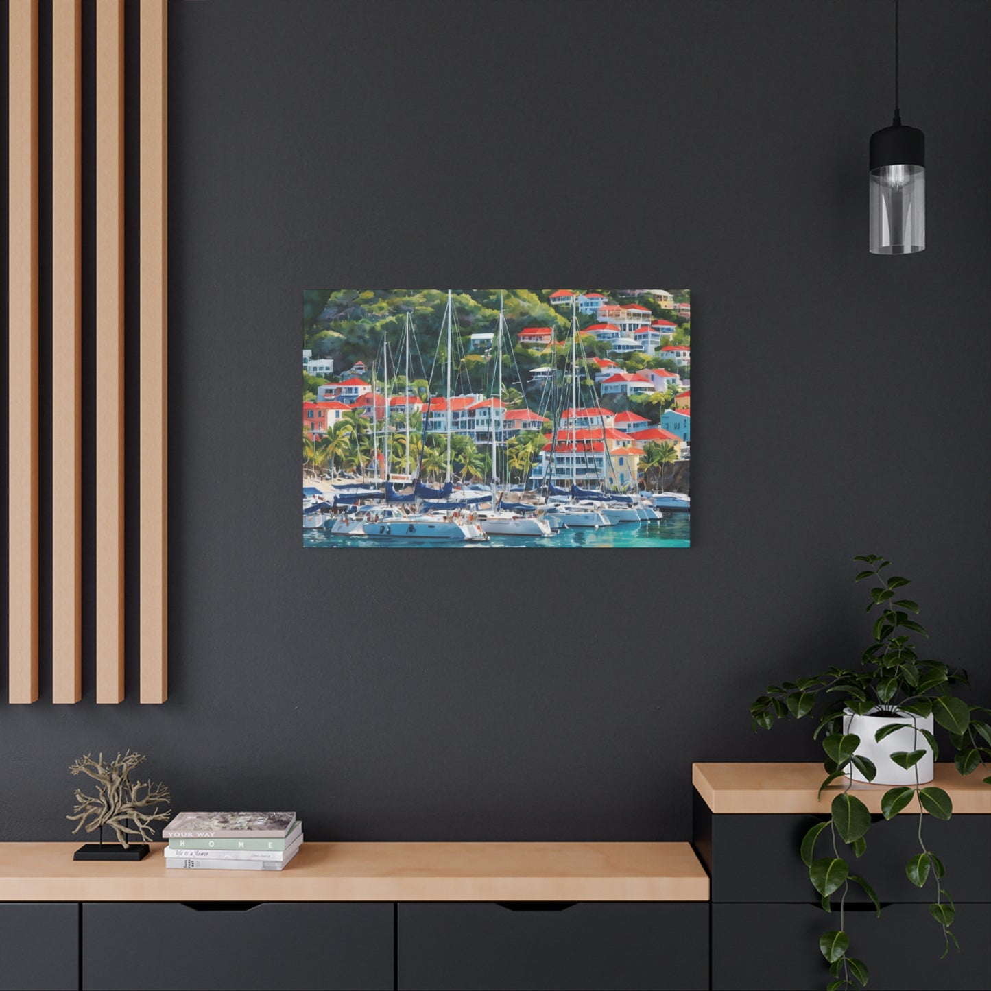 St. Barts Coastal Vibe, Canvas Painting, 2 of many