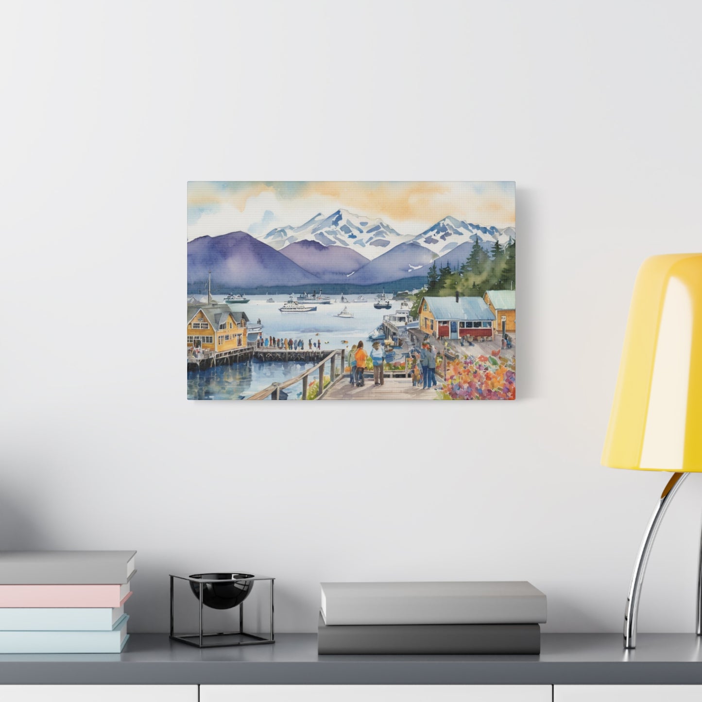 Alaska Coastal Vibe, Canvas Painting, 3 of many