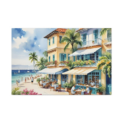 Palm Beach Waterfront, Palm Beach Watercolor Painting, 7 of many