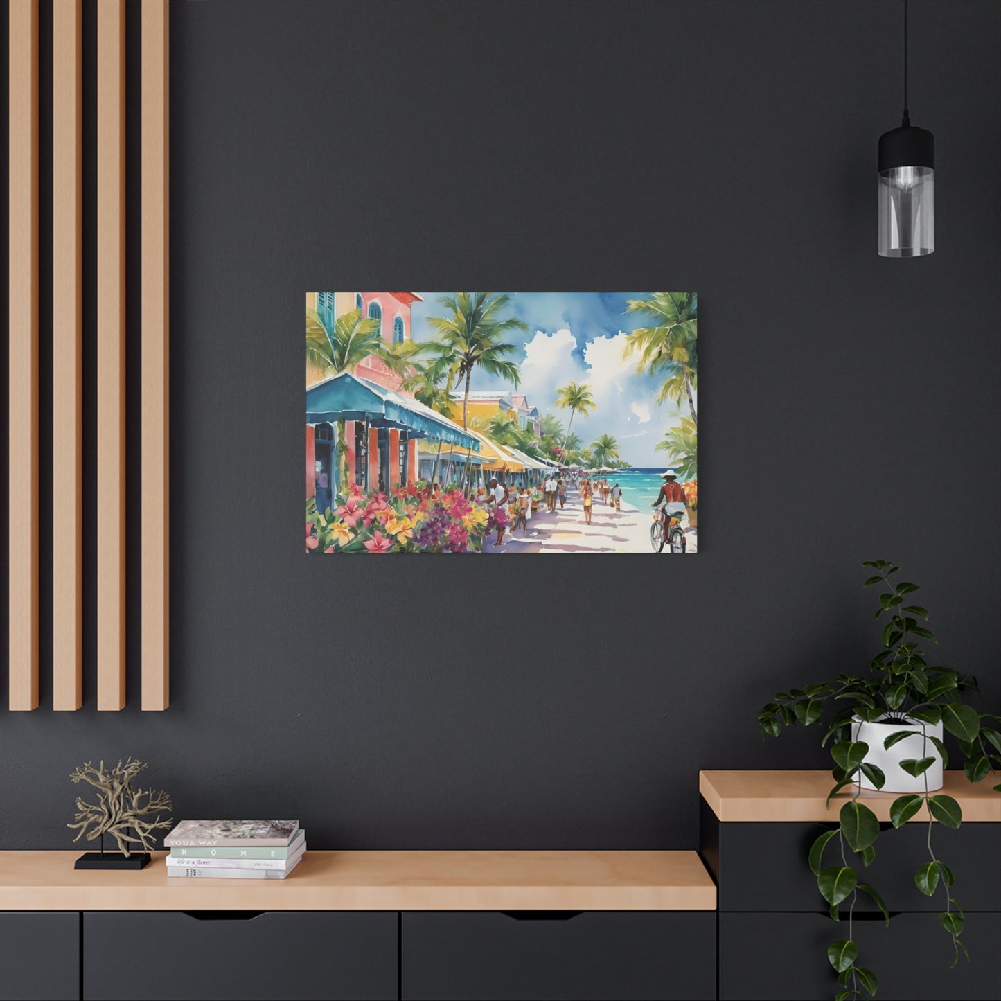 A Caribbean Vibe, Watercolor Painting, 10 of many