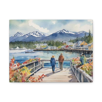 Alaska Coastal Vibe, Canvas Painting, 1 of many