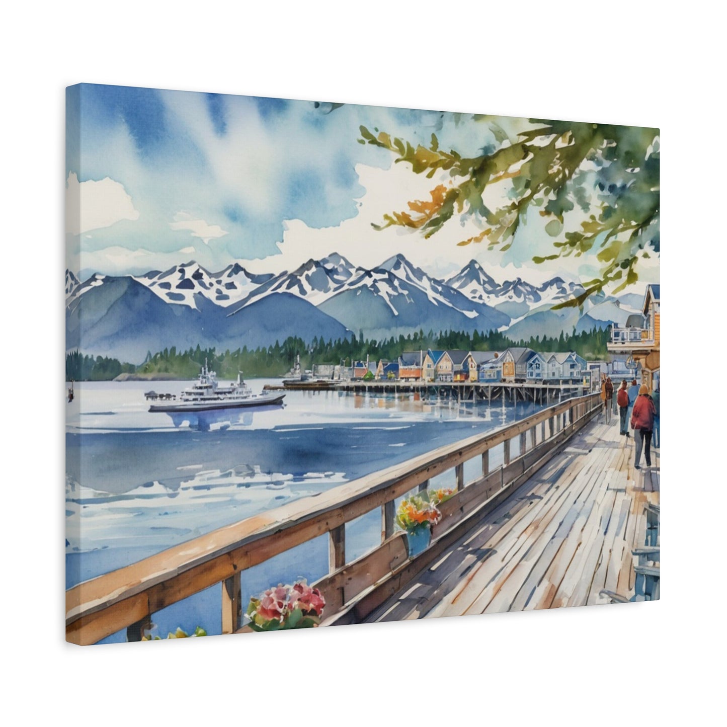 Alaska Coastal Vibe, Canvas Painting, 7 of many