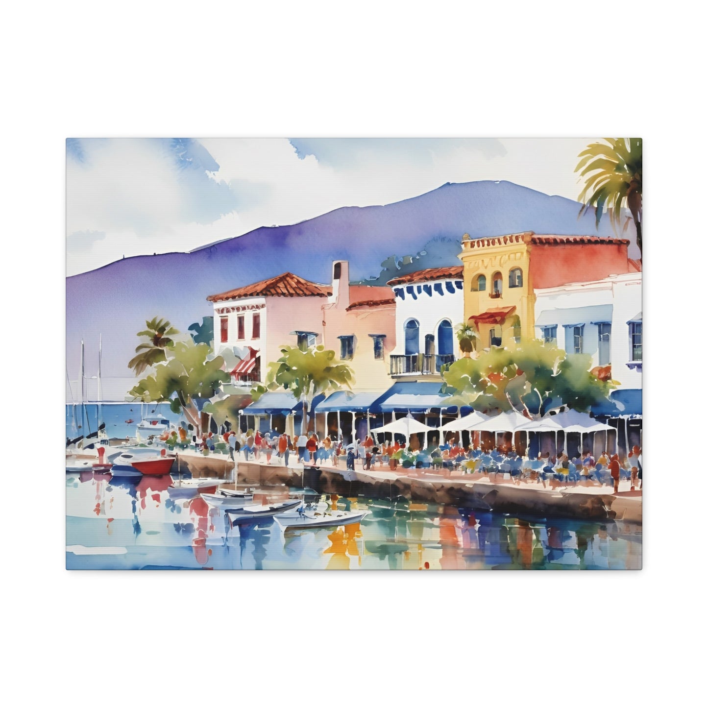 Santa Barbara Waterfront, California Painting, 7 of many