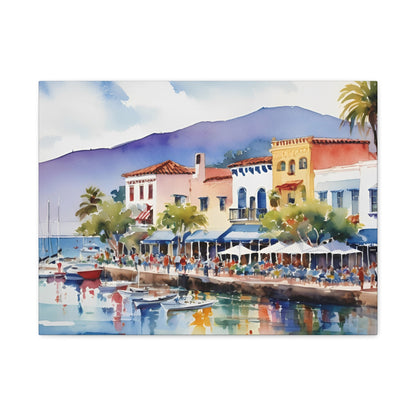 Santa Barbara Waterfront, California Painting, 7 of many