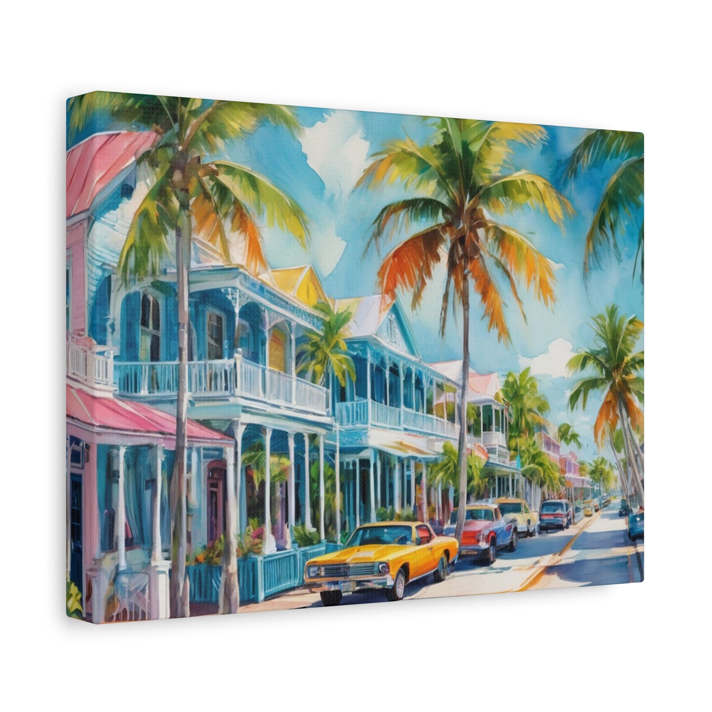 Key West Vibe, Coastal Canvas Painting, 2 of many