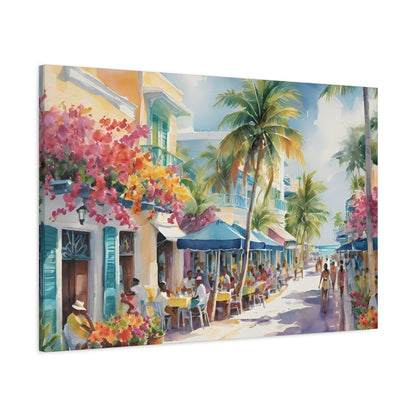 A Caribbean Vibe, Watercolor Painting, 7 of many