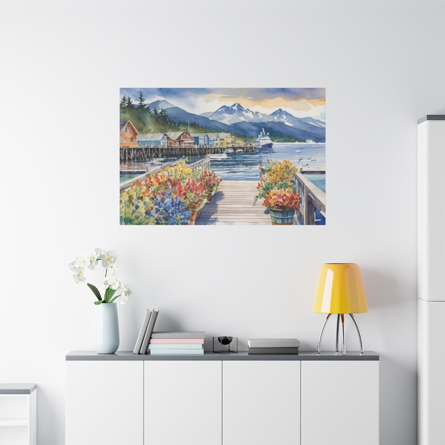 Alaska Coastal Vibe, Canvas Painting, 2 of many