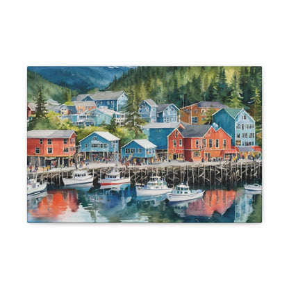 Alaska Coastal Vibe, Canvas Painting, 8 of many