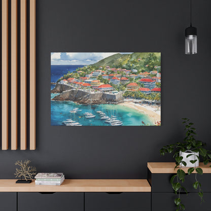 St. Barts Coastal Vibe, Canvas Painting, 6 of many