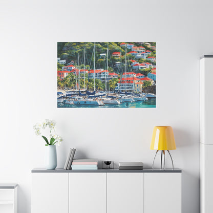 St. Barts Coastal Vibe, Canvas Painting, 2 of many