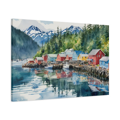 Alaska Coastal Vibe, Canvas Painting, 10 of many