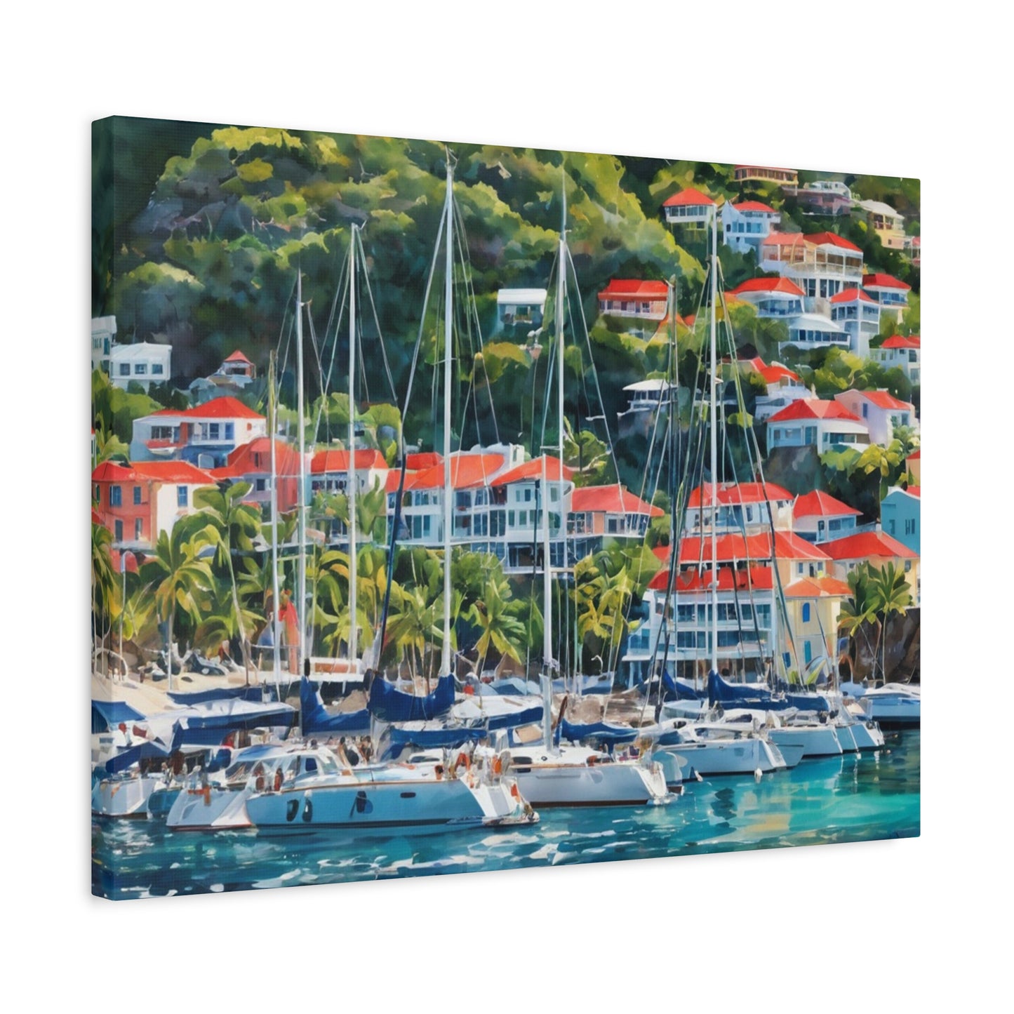 St. Barts Coastal Vibe, Canvas Painting, 2 of many