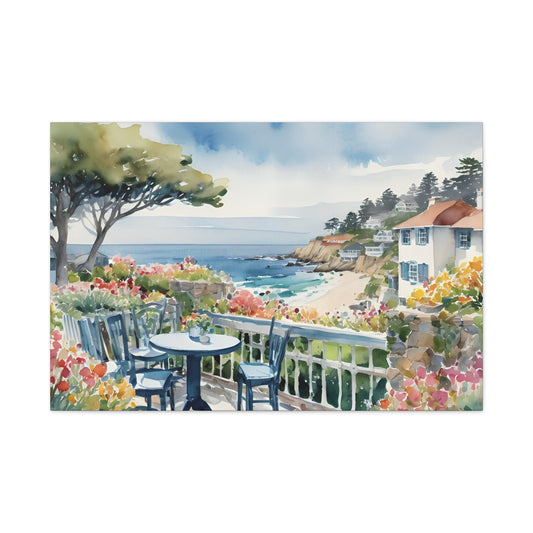 Carmel By The Sea Vibe, Watercolor Painting, 3 of many