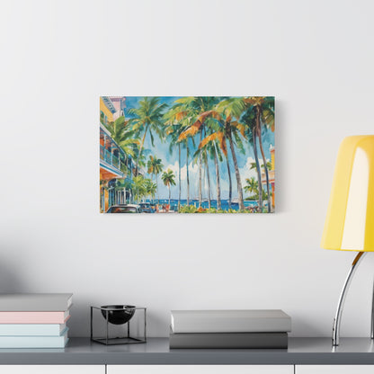 Key West Vibe, Coastal Canvas Painting, 3 of many