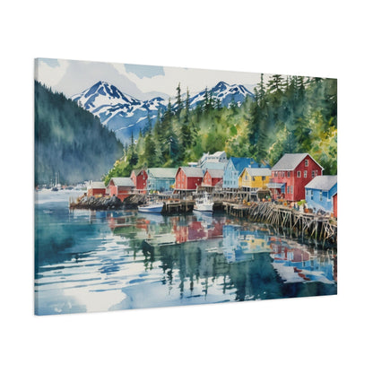 Alaska Coastal Vibe, Canvas Painting, 10 of many