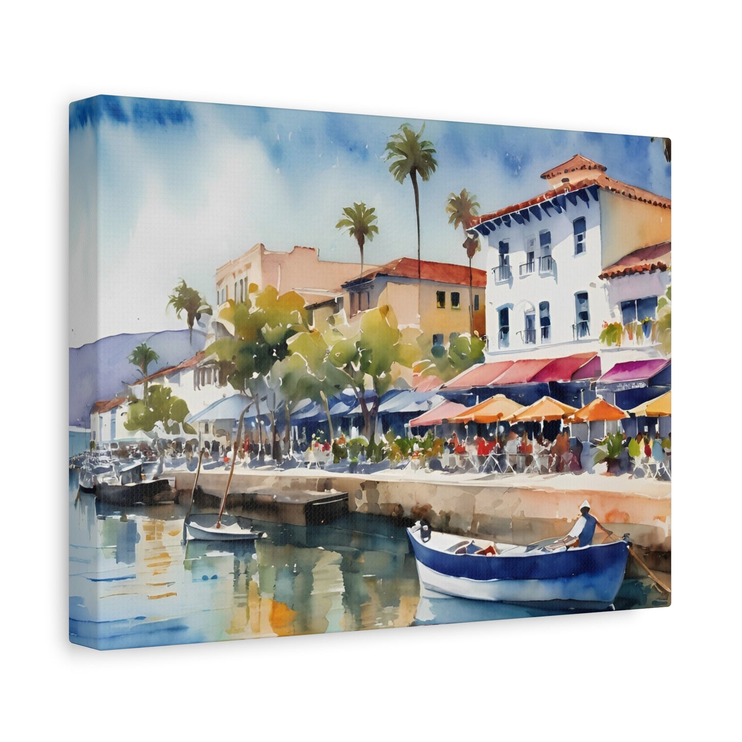 Santa Barbara Waterfront, California Painting, 10 of many