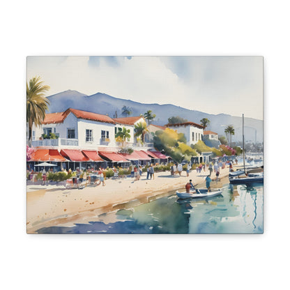 Santa Barbara Waterfront, California Painting, 8 of many