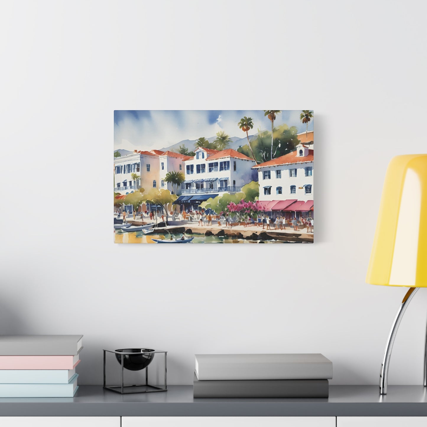 Santa Barbara Watercolor, Canvas Painting, 2 of many