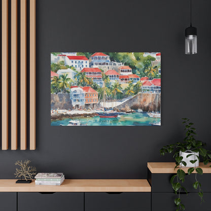 St. Barts Coastal Vibe, Canvas Painting, 10 of many