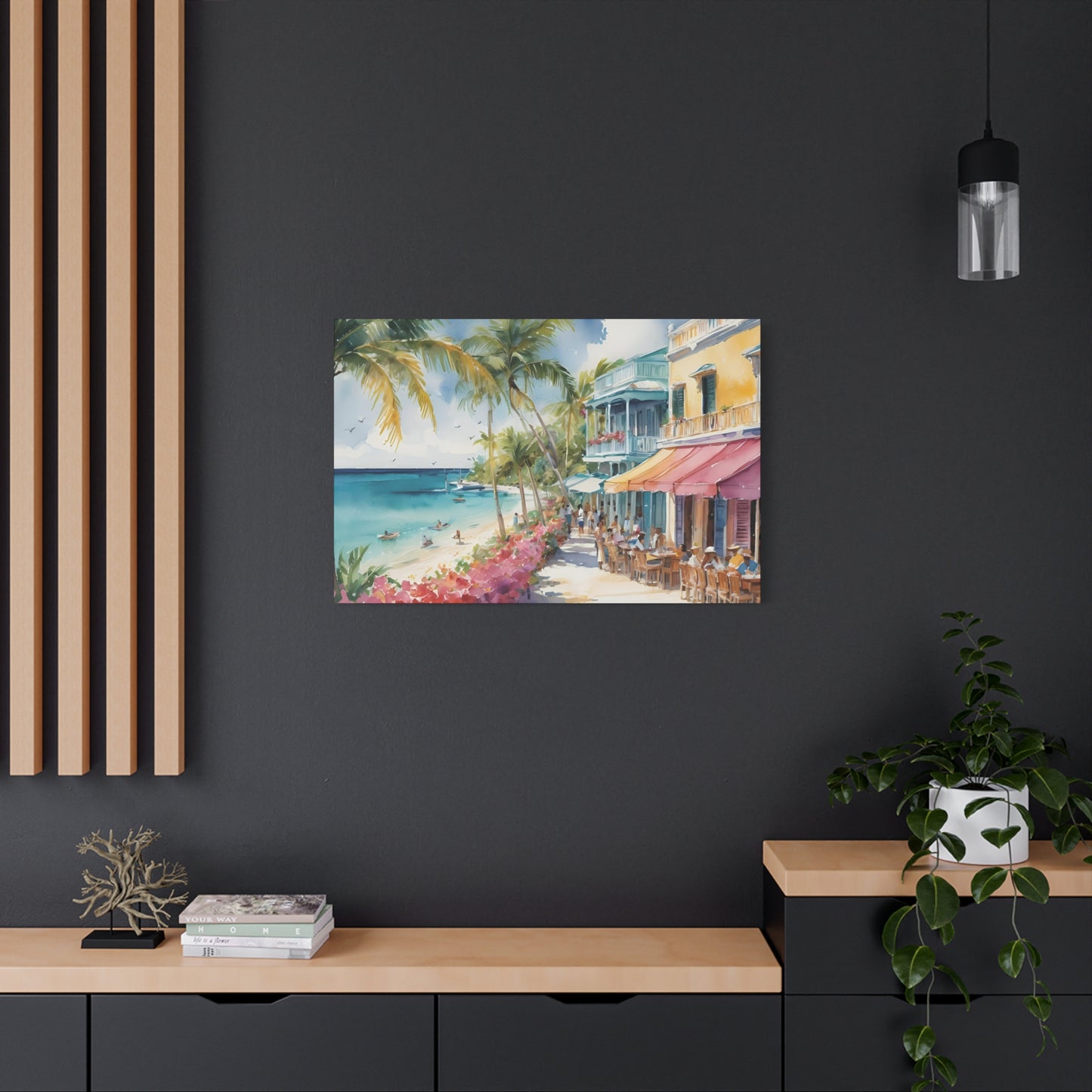 A Caribbean Vibe, Watercolor Painting, 5 of many