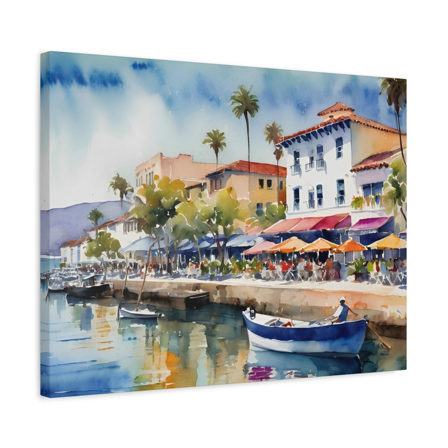 Santa Barbara Waterfront, California Painting, 10 of many