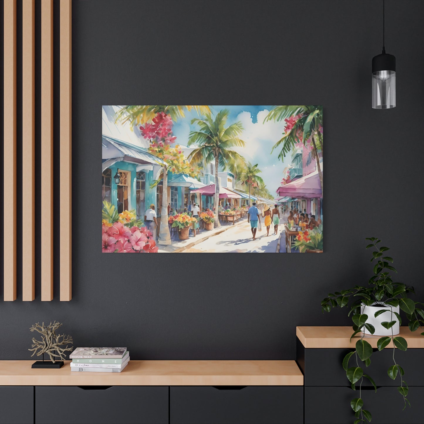 A Caribbean Vibe, Watercolor Painting, 9 of many