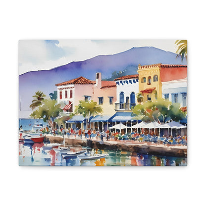 Santa Barbara Waterfront, California Painting, 7 of many