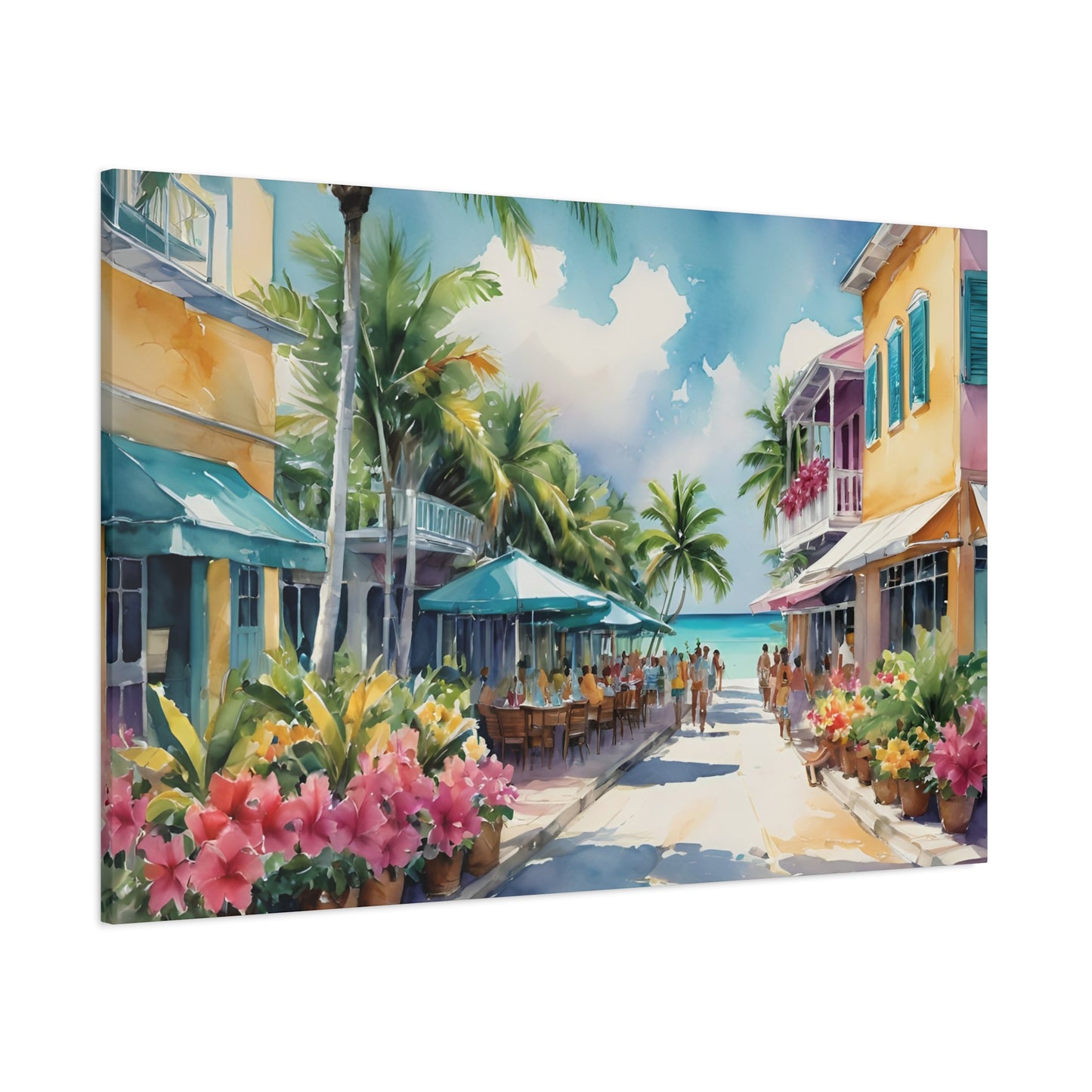 A Caribbean Vibe, Watercolor Painting, 1 of many