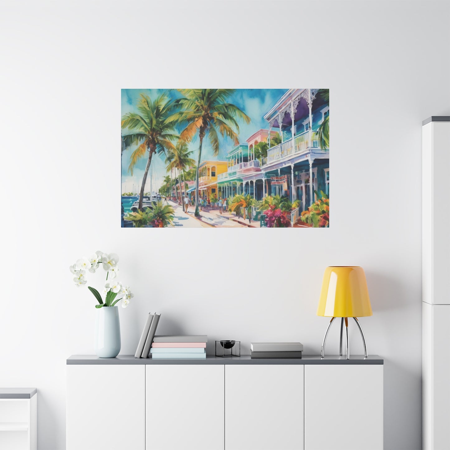 Key West Vibe, Coastal Canvas Painting, 4 of many