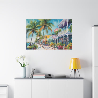 Key West Vibe, Coastal Canvas Painting, 4 of many