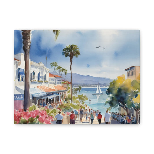 Santa Barbara Waterfront, California Painting, 9 of many