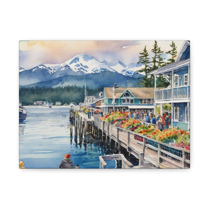 Alaska Coastal Vibe, Canvas Painting, 6 of many