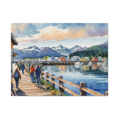 Alaska Coastal Vibe, Canvas Painting, 4 of many