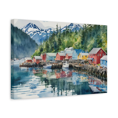 Alaska Coastal Vibe, Canvas Painting, 10 of many